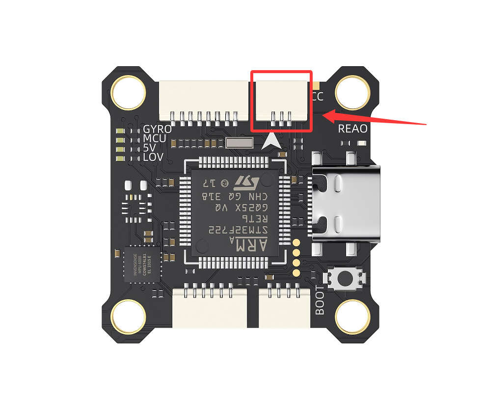Flight Controller with Connectors