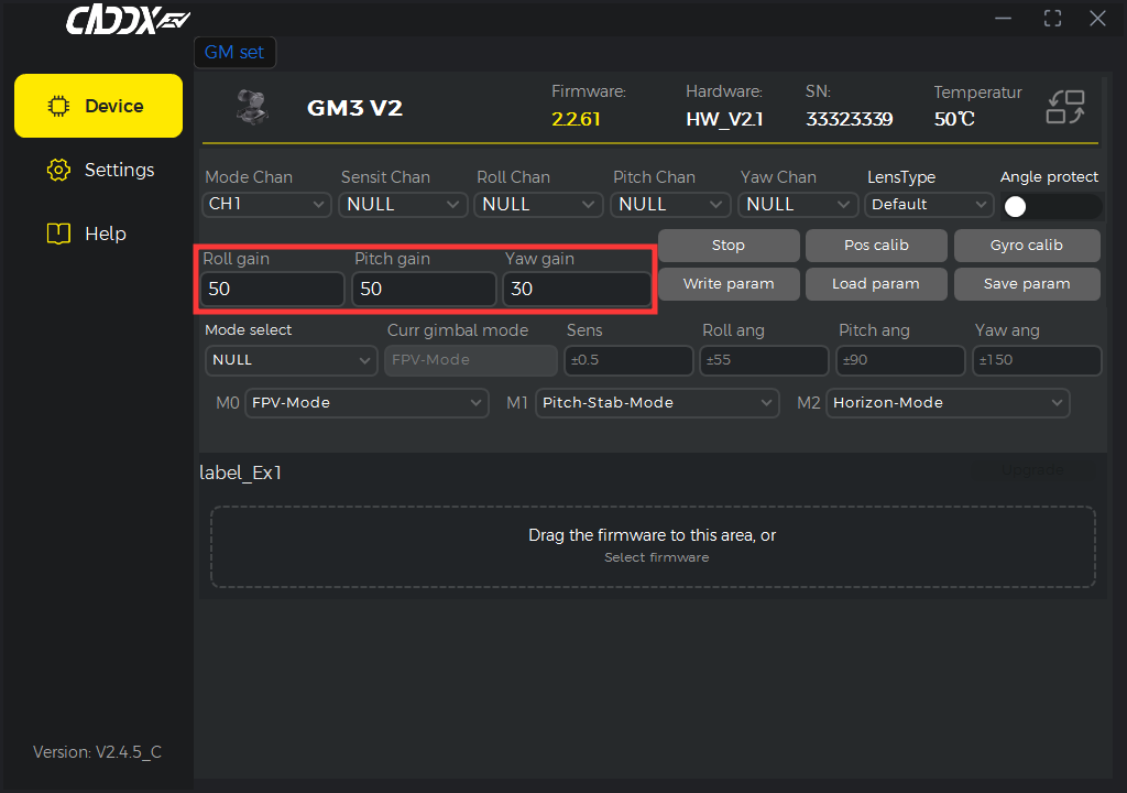 CADDX GM Gimbal Shaking | CADDXFPV Wiki