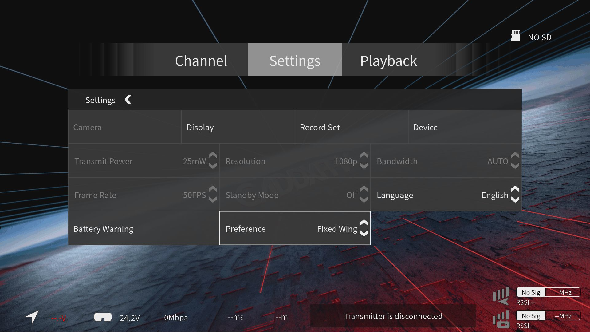 Ascent Preference Settings