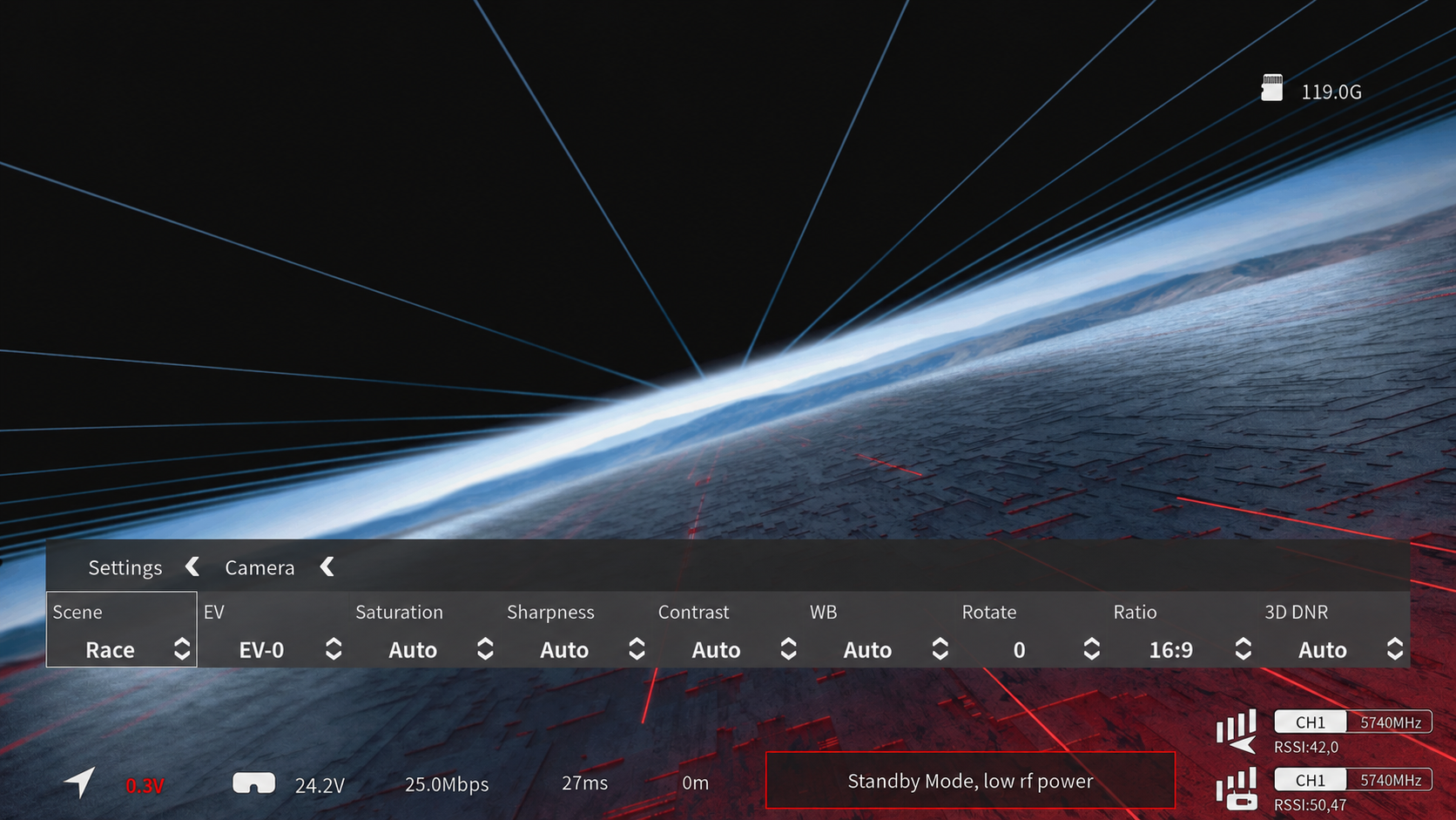 Ascent Camera Settings